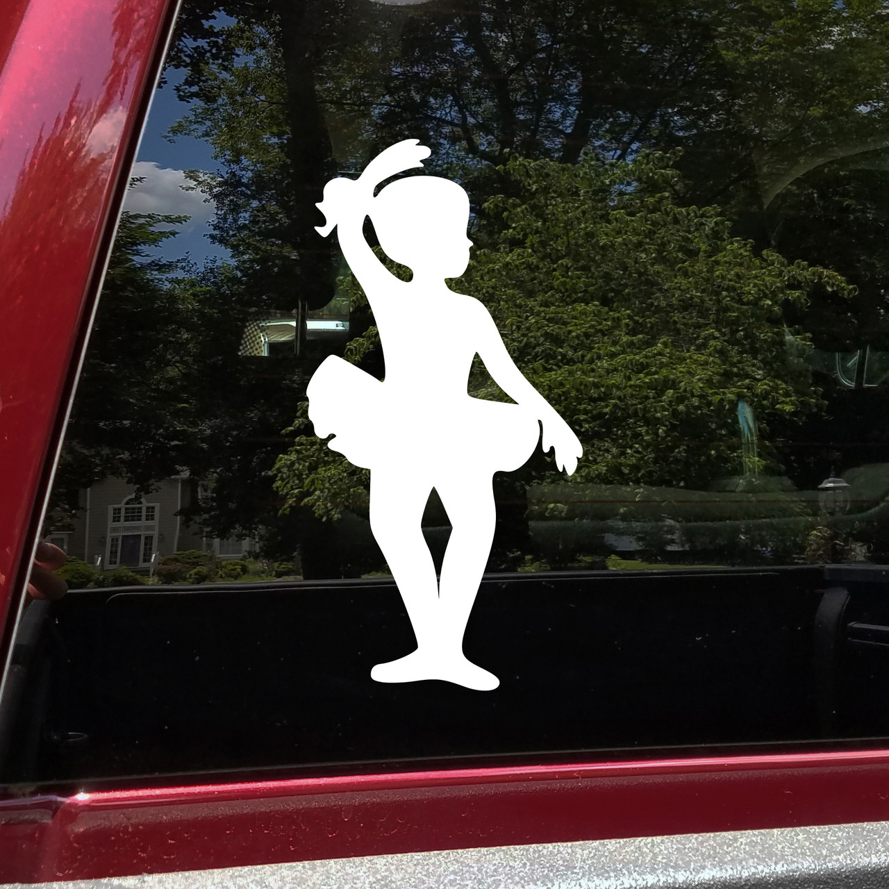 Ballet Dancer V3 ballerina silhouette vinyl decal for dance students and studios