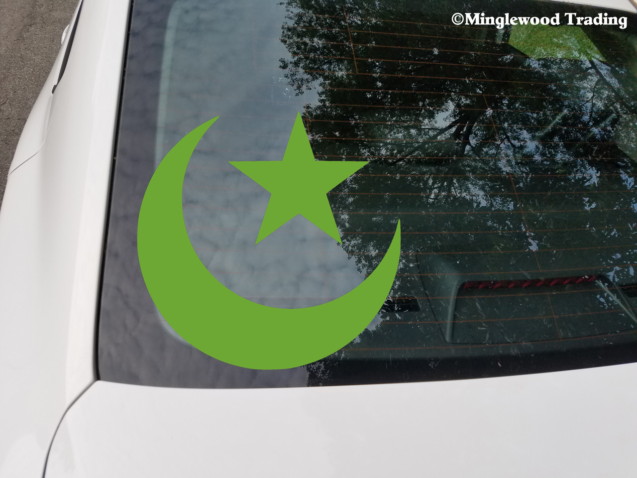 STAR AND CRESCENT - Vinyl Decal Sticker - Moon - Islam Symbol - Minglewood  Trading