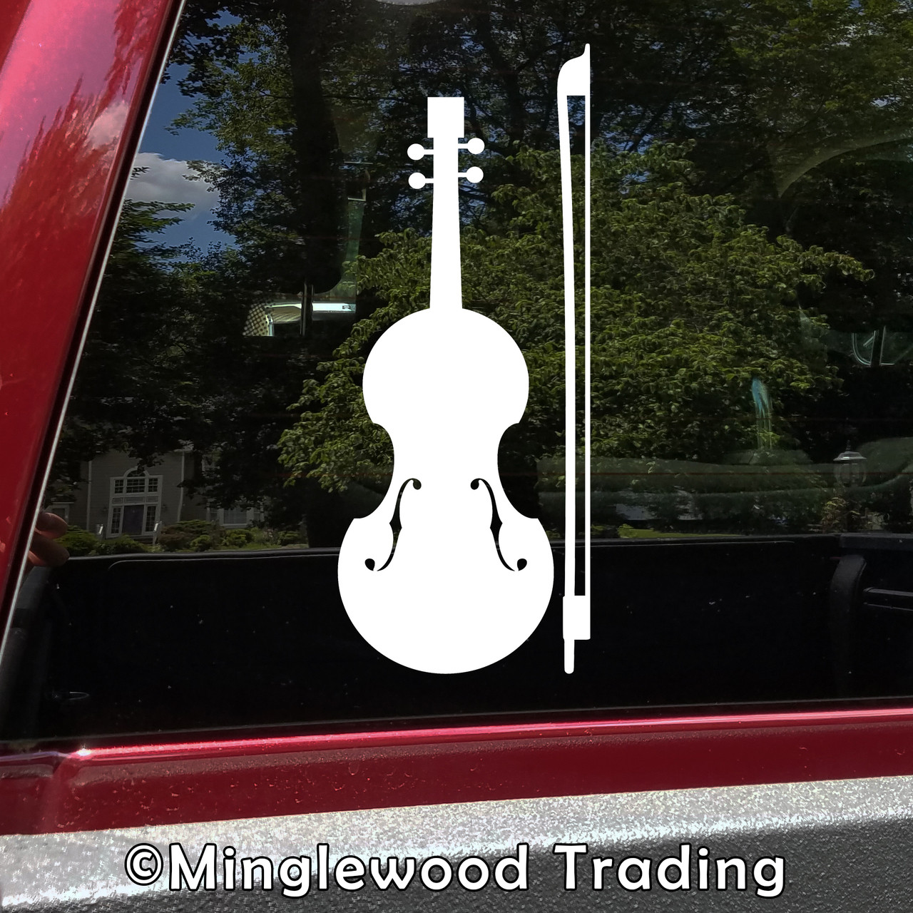 FIDDLE Vinyl Decal Sticker - Violin - Bow - Bluegrass Country Music