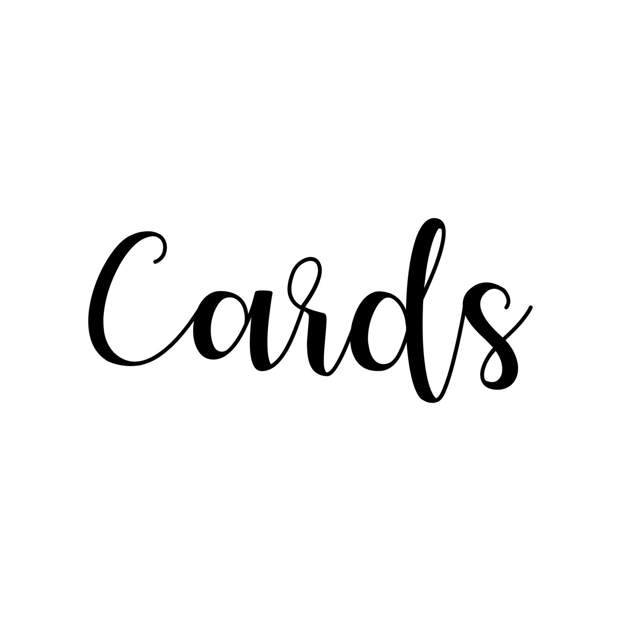 CARDS -V1- Vinyl Sticker - Wedding Gifts Box Label - Die Cut Decal