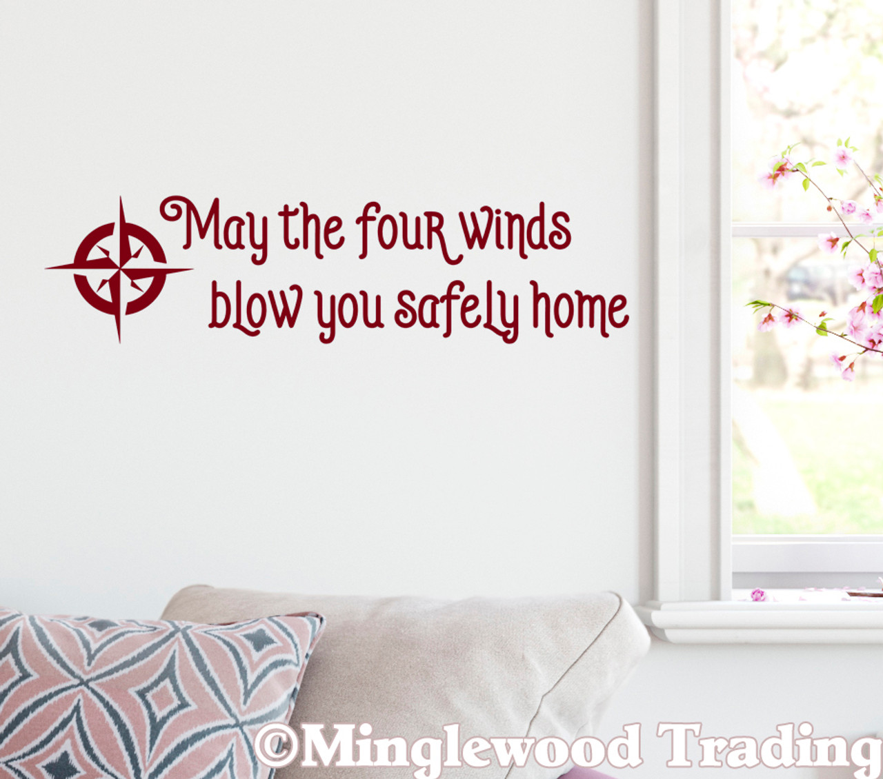 May The Four Winds Blow You Safely Home Vinyl Decal - The Grateful Dead - Jerry Garcia - Die Cut Sticker