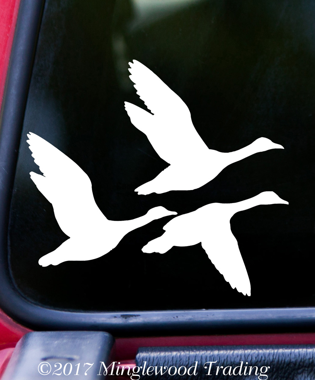 FLYING GEESE Vinyl Decal Sticker - Waterfowl Bird Canada Geese