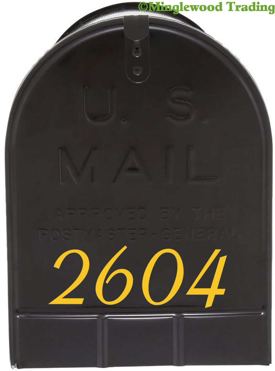 Custom Text for Mailbox or House - Vinyl Decal Sticker - 1" to 10" tall - Numbers Name Address - Aspire