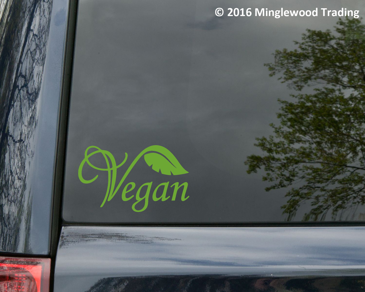 Vegan Vinyl Decal V2 - Veganism Vegetarian Healthy - Die Cut Sticker