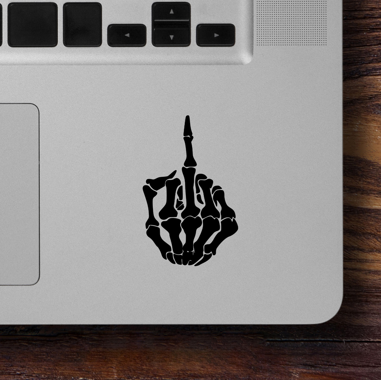 Skeleton Middle Finger Vinyl Decal - Bones Hand Halloween - Die Cut Sticker Skeleton Middle Finger Vinyl Decal - Bones Hand Halloween - Die Cut Sticker