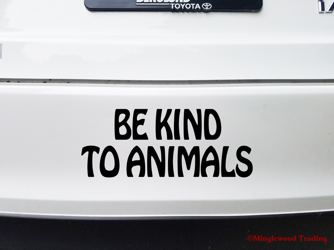 BE KIND TO ANIMALS - Vinyl Decal Sticker - Welfare Care Peace Love