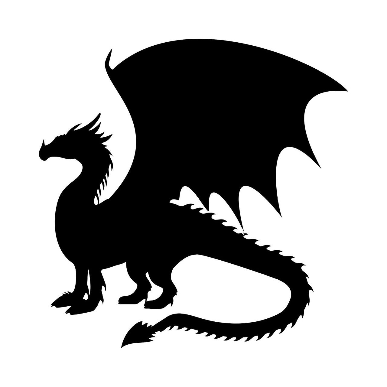 Sticker Dragon Dark Fantasy