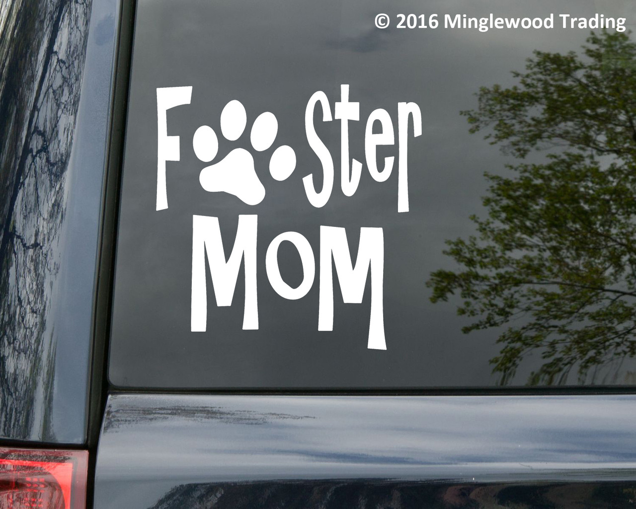 Foster Mom Vinyl Decal - Animal Rescue Dog Cat Shelter Fostering - Die Cut Sticker