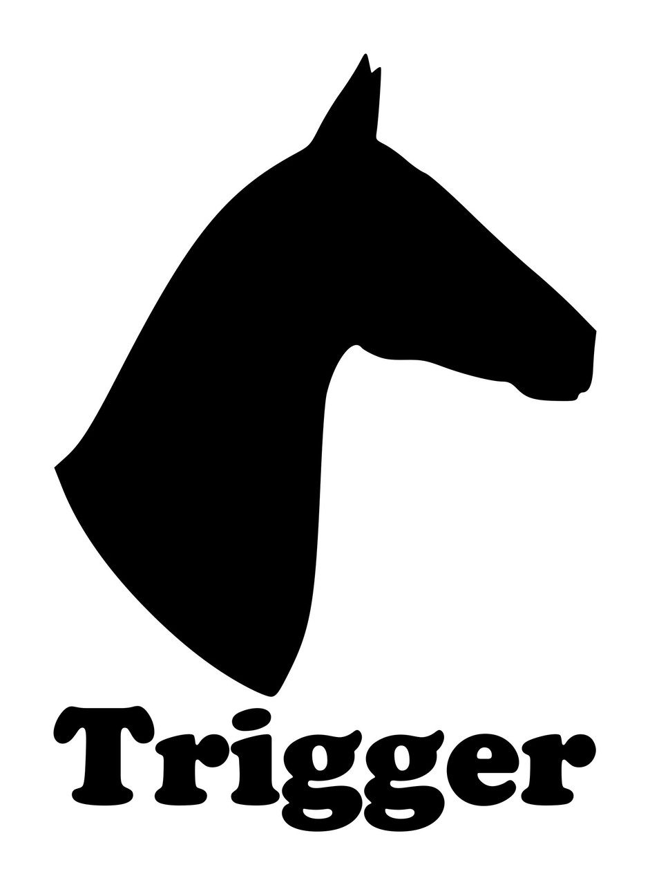 horse profile silhouette