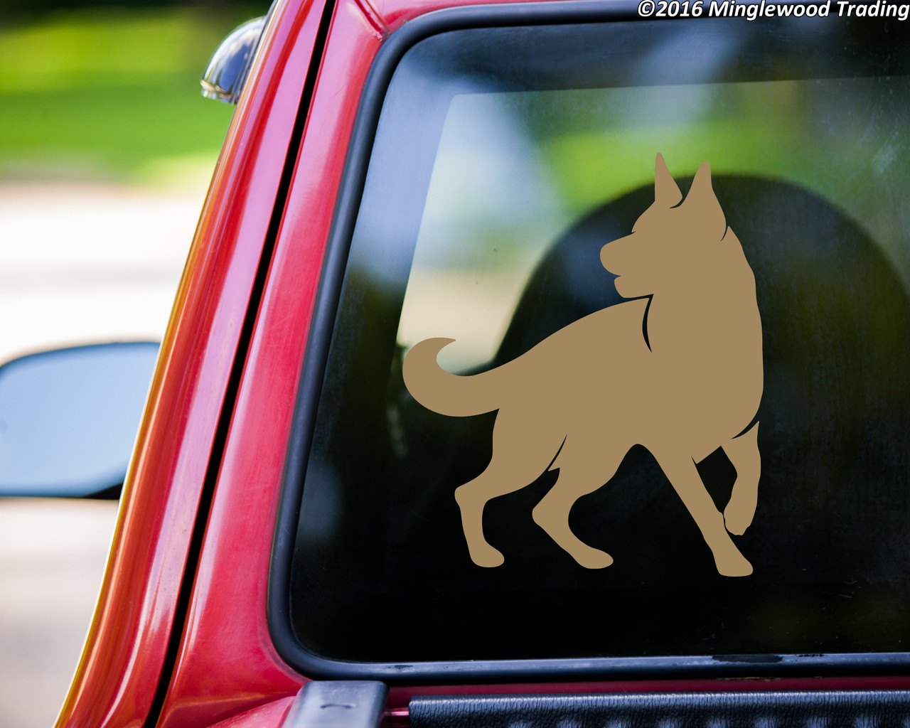 german shepherd car decal