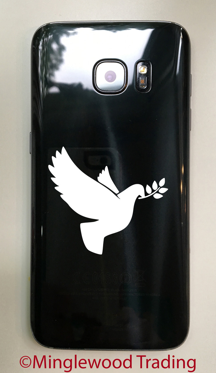 DOVE with Olive Branch Vinyl Decal Sticker -V3- Bird Peace Love Mother Mary Christian Ishtar