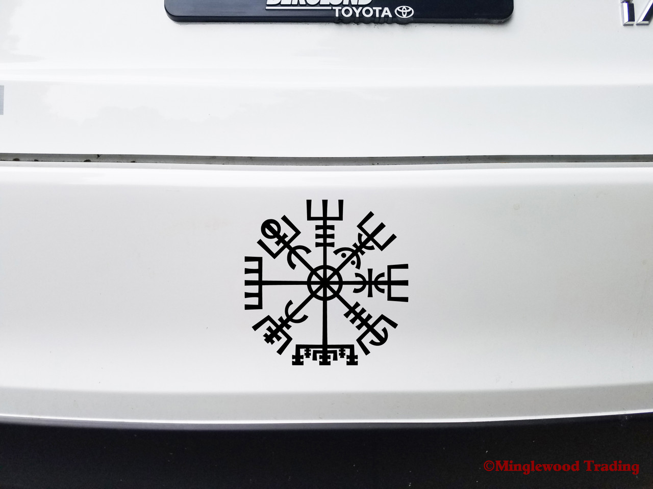 VIKING COMPASS Vinyl Sticker V1 - Norse Vegvisir Magic Rune Pagan - Die Cut Decal