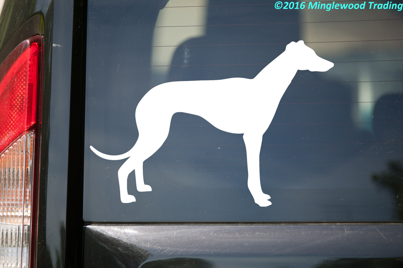 GREYHOUND Vinyl Sticker - English Sighthound Italian Dog Puppy - Die Cut Decal