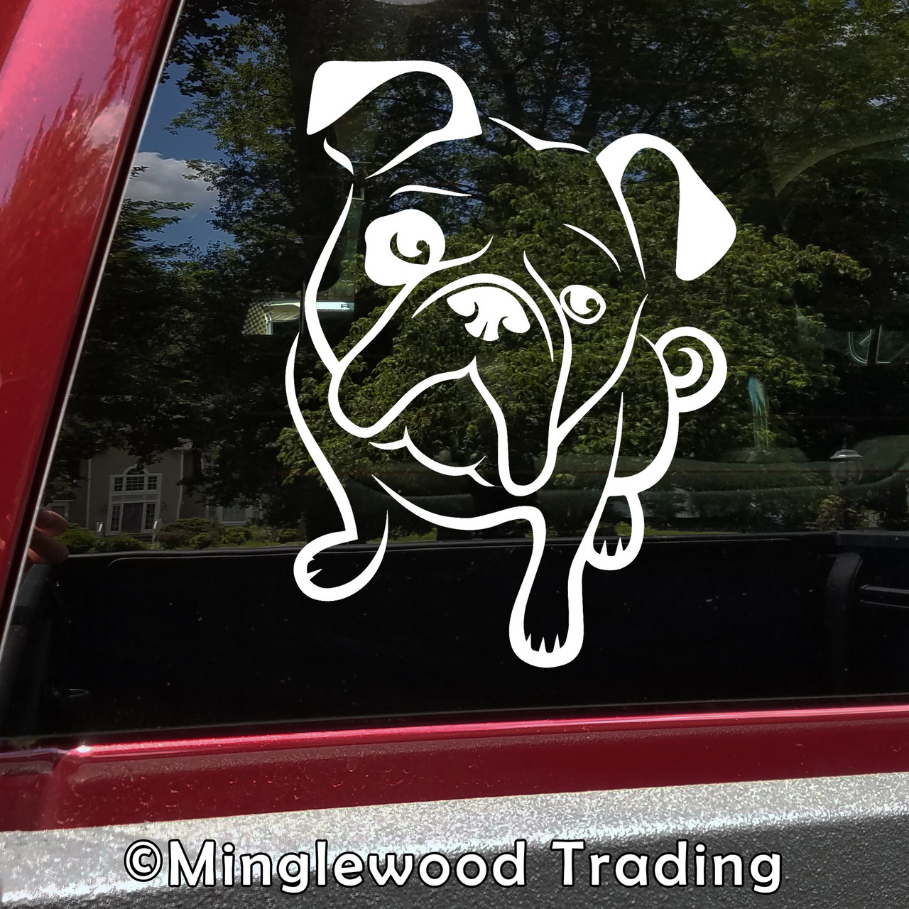 BULL TERRIER Vinyl Sticker - English Bully Dog Puppy Gladiator - Die Cut  Decal - Minglewood Trading