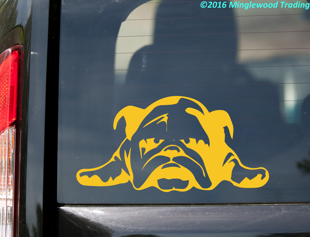 BULLDOG Vinyl Sticker -V4- English Bully Dog Puppy American - Die Cut Decal