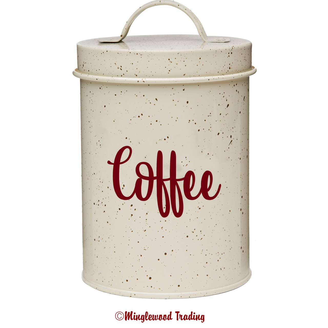 Coffee, Tea, Flour, Sugar Vinyl Art Decals For Canisters Pantry