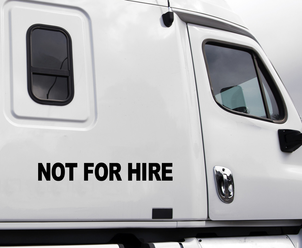 Not For Hire vinyl die cut decal sticker by Minglewood Trading