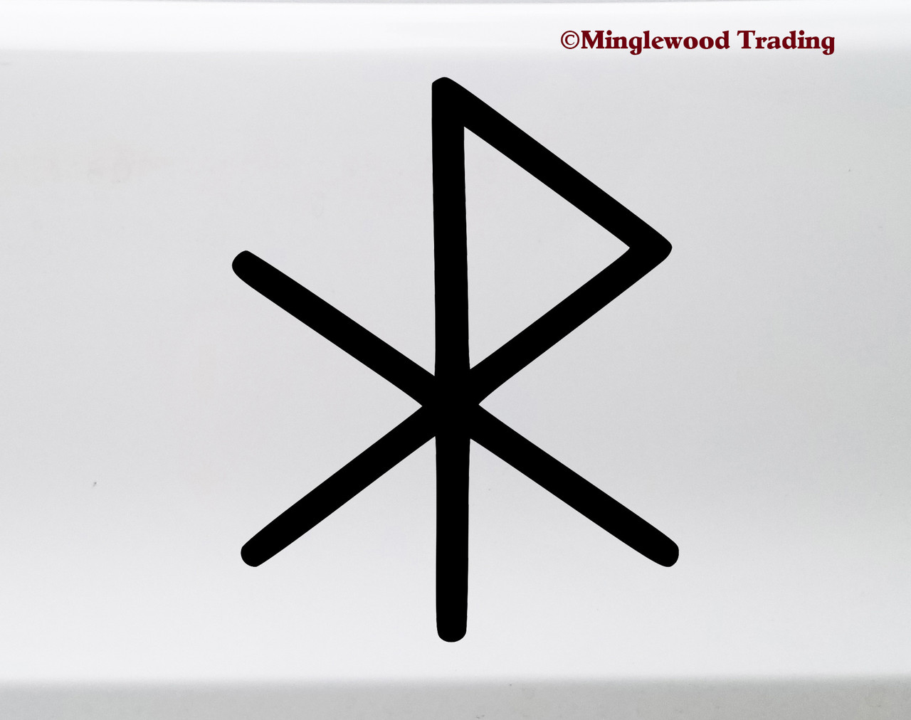 Love Bind Rune Vinyl Sticker - Viking Symbol Glyph Bindrune - Die Cut Decal