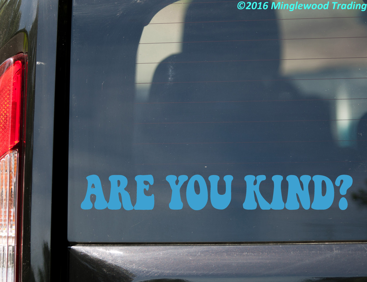 Are You Kind? Vinyl Sticker - Kindness Grateful Dead - Die Cut Decal V2