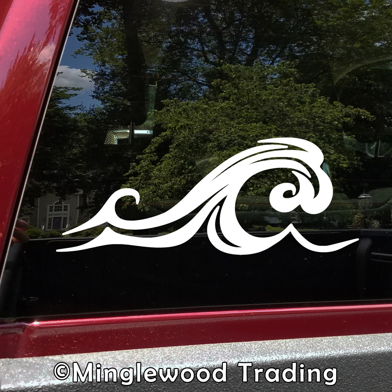 Waves Vinyl Sticker V3 - Water Ocean Beach Surf Breakers - Die Cut Decal