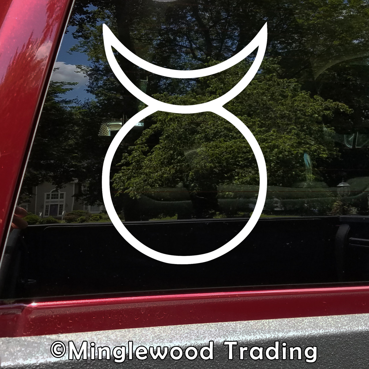 Horned God Vinyl Sticker - Wicca Withcraft Magick - Die Cut Decal