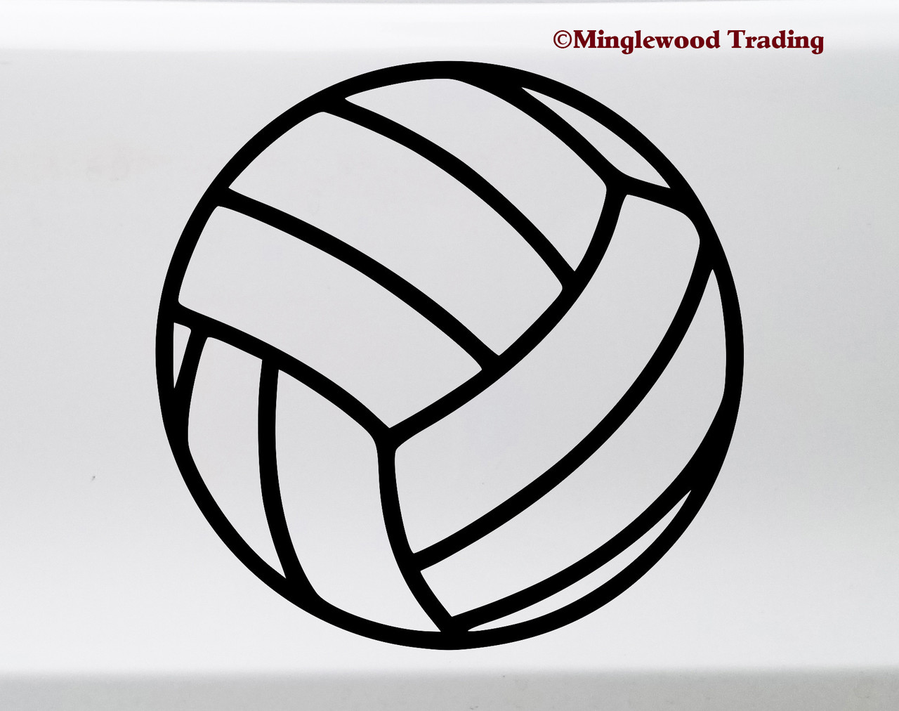 Volleyball Vinyl Sticker - Volley Spike Block Set Pass V2 Die Cut Decal