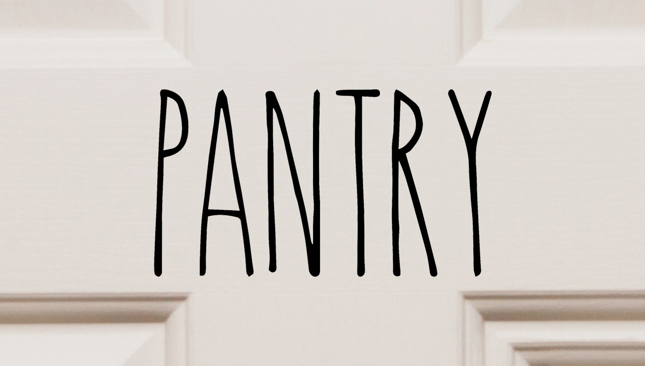 Pantry Cursive | Pantry Door Decal & Kitchen Wall Decal