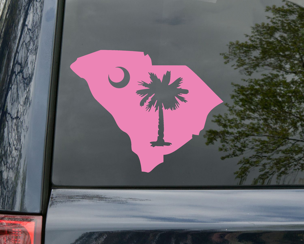 Car Decals - Car Stickers, Island Palm Tree Car Decals