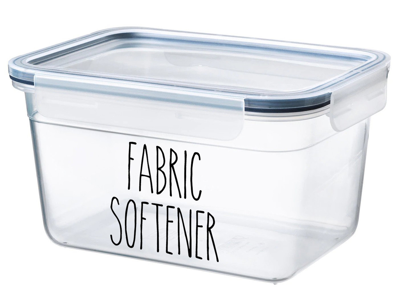 Fabric Softener - Rae Dunn Inspired Vinyl Sticker - Laundry Room Storage Home Organization Farmhouse - Die Cut Decal