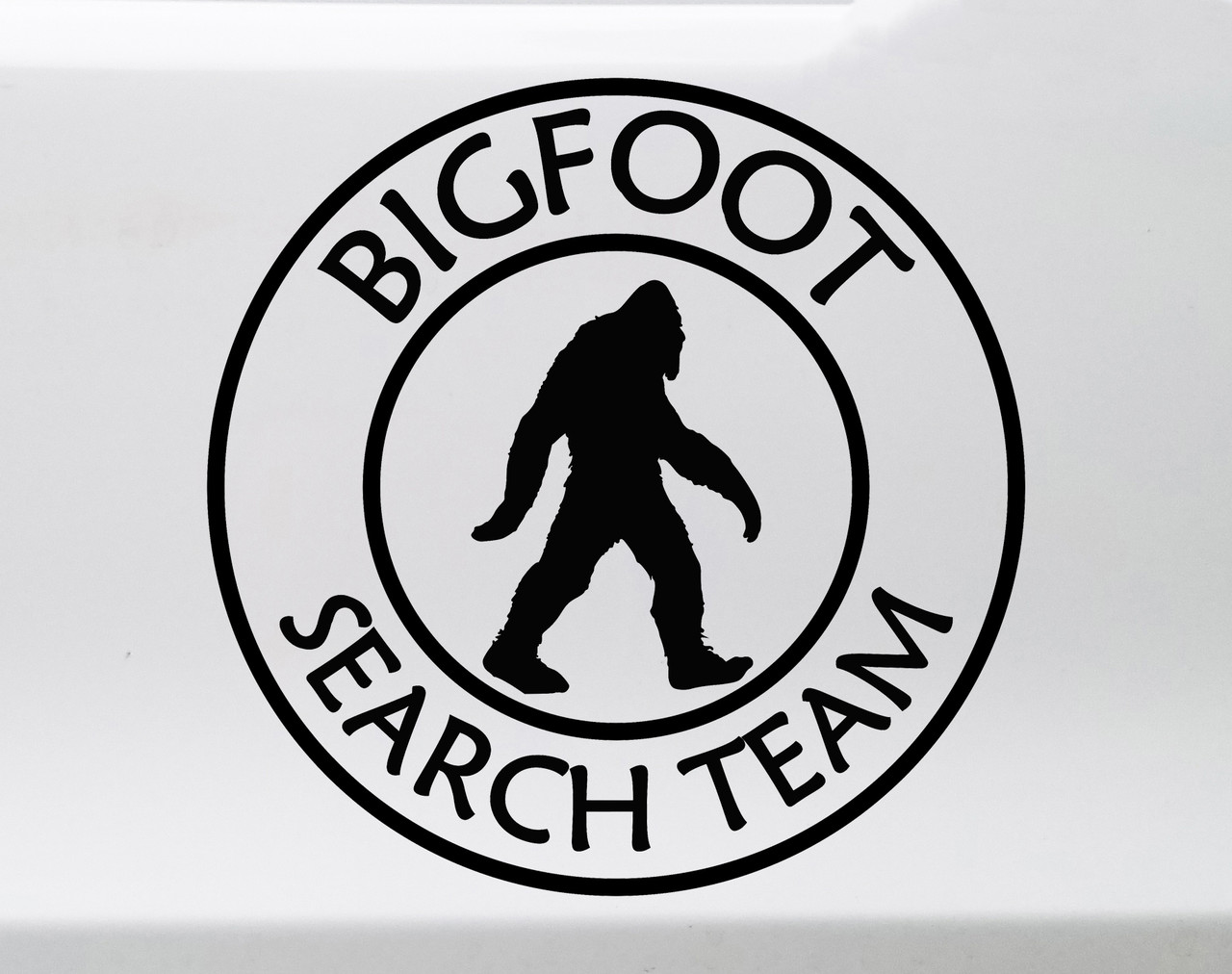 Bigfoot Search Team Vinyl Decal - Yeti PNW Creature - Off Road Vehicle Die Cut Sticker