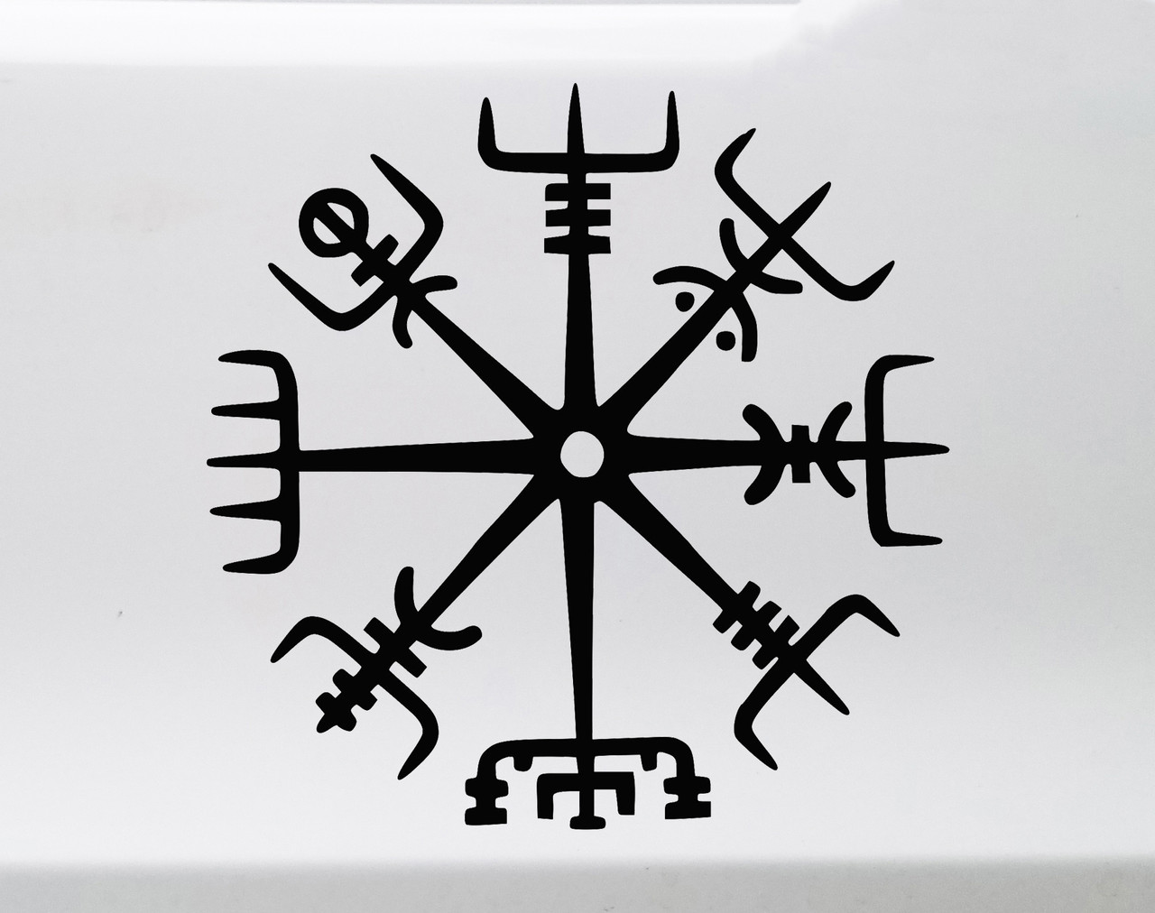 Viking Compass Vinyl Decal V3 - Norse Vegvisir Magic Rune Pagan - Die Cut Sticker