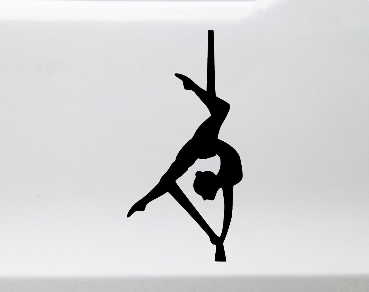 Aerial Artist Vinyl Decal - Hoop Silk Art Performer - Die Cut Sticker
