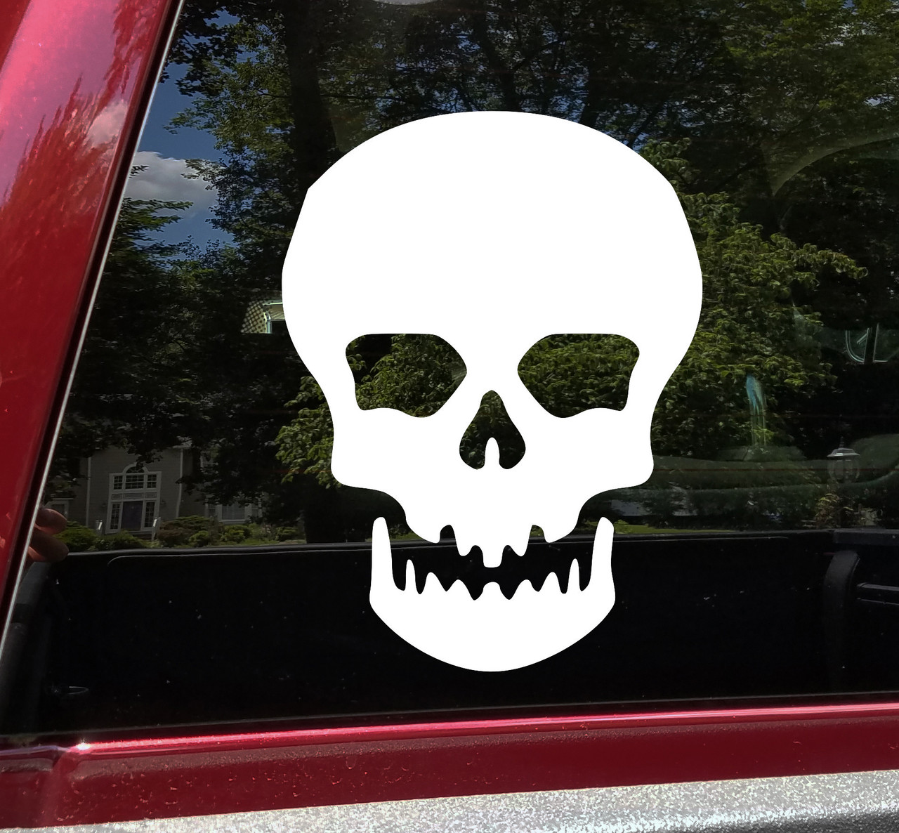 Skull Vinyl Decal V1 - Skeleton Spooky Halloween - Die Cut Sticker