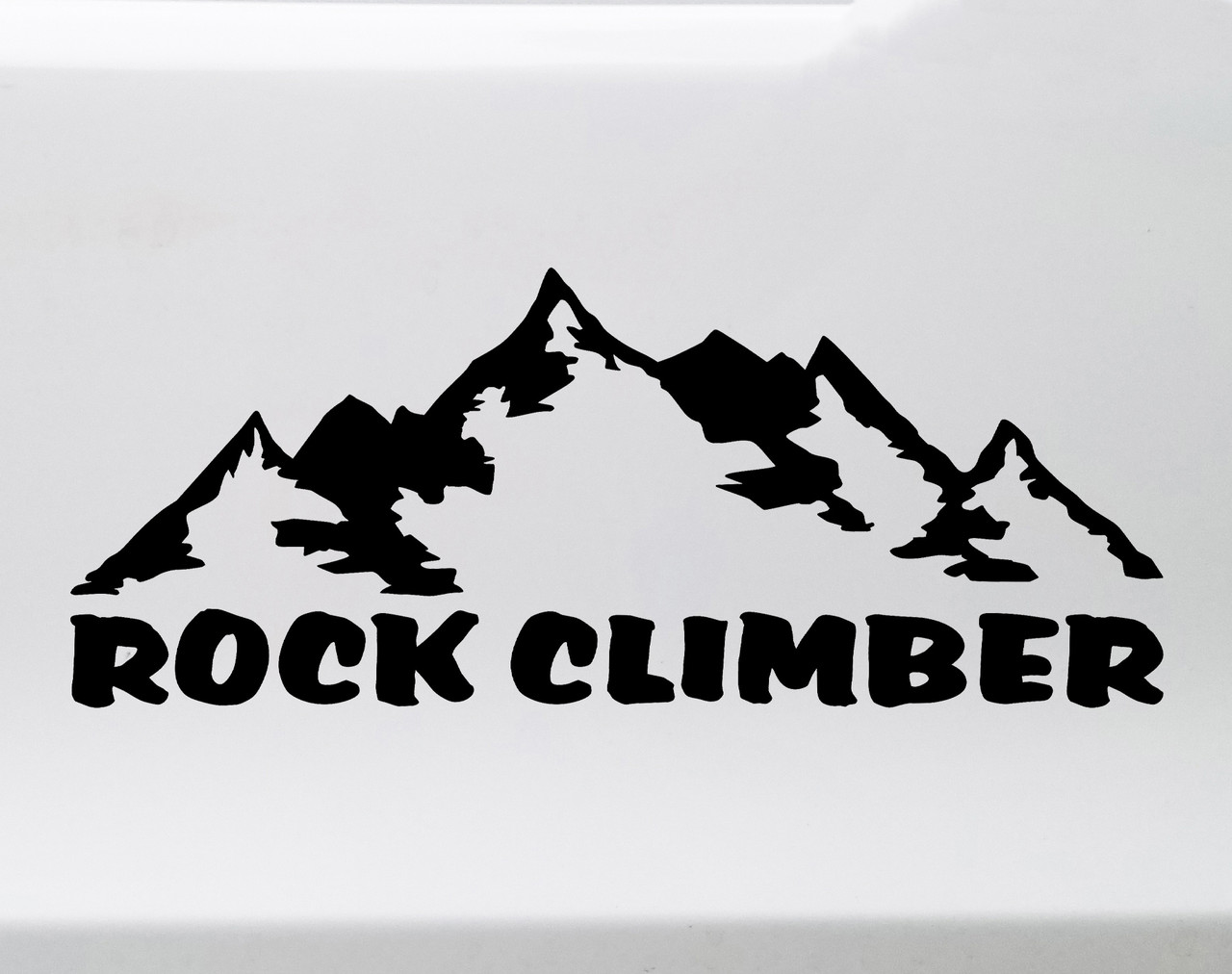 Rock Climber Vinyl Decal - Mountains Free Bouldering Solo - Die Cut Sticker
