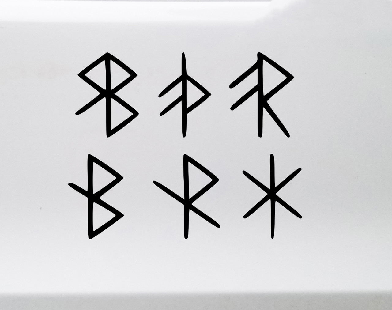 Set of 6 Viking Bind Rune Vinyl Decals - Peace Grace Energy