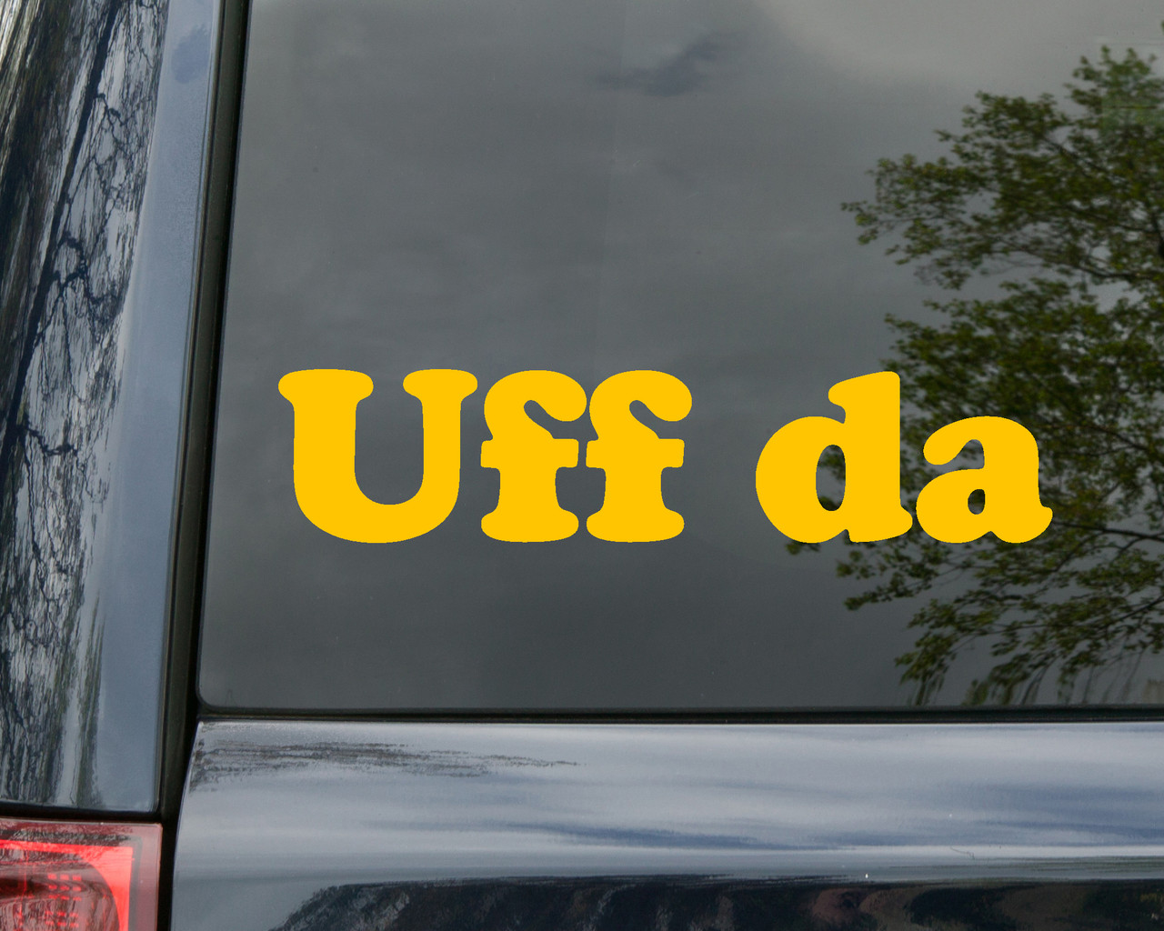 Uff da Vinyl Decal - Minnesota Wisconsin Michigan Native Saying - Die Cut Sticker
