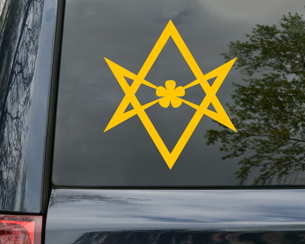 Thelama Hexagram Vinyl Decal - Unicursal Occult Symbol - Die Cut Sticker
