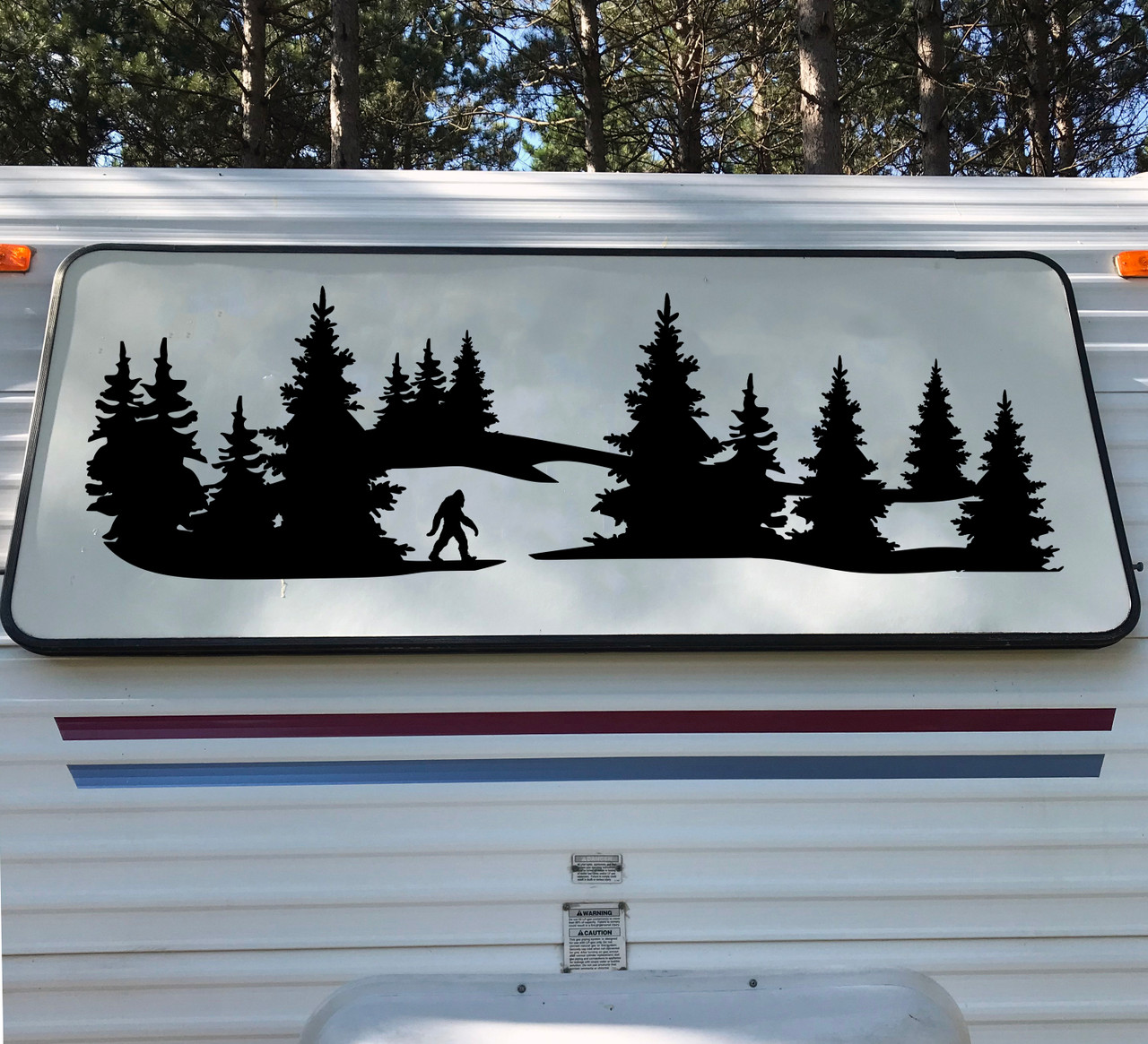 Bigfoot Mountain Forest Scene Vinyl Decal V12 - Sasquatch PNW RV Graphics - Die Cut Sticker
Bigfoot Mountain Forest Scene Vinyl Decal V12 - Sasquatch PNW RV Graphics - Die Cut Sticker
