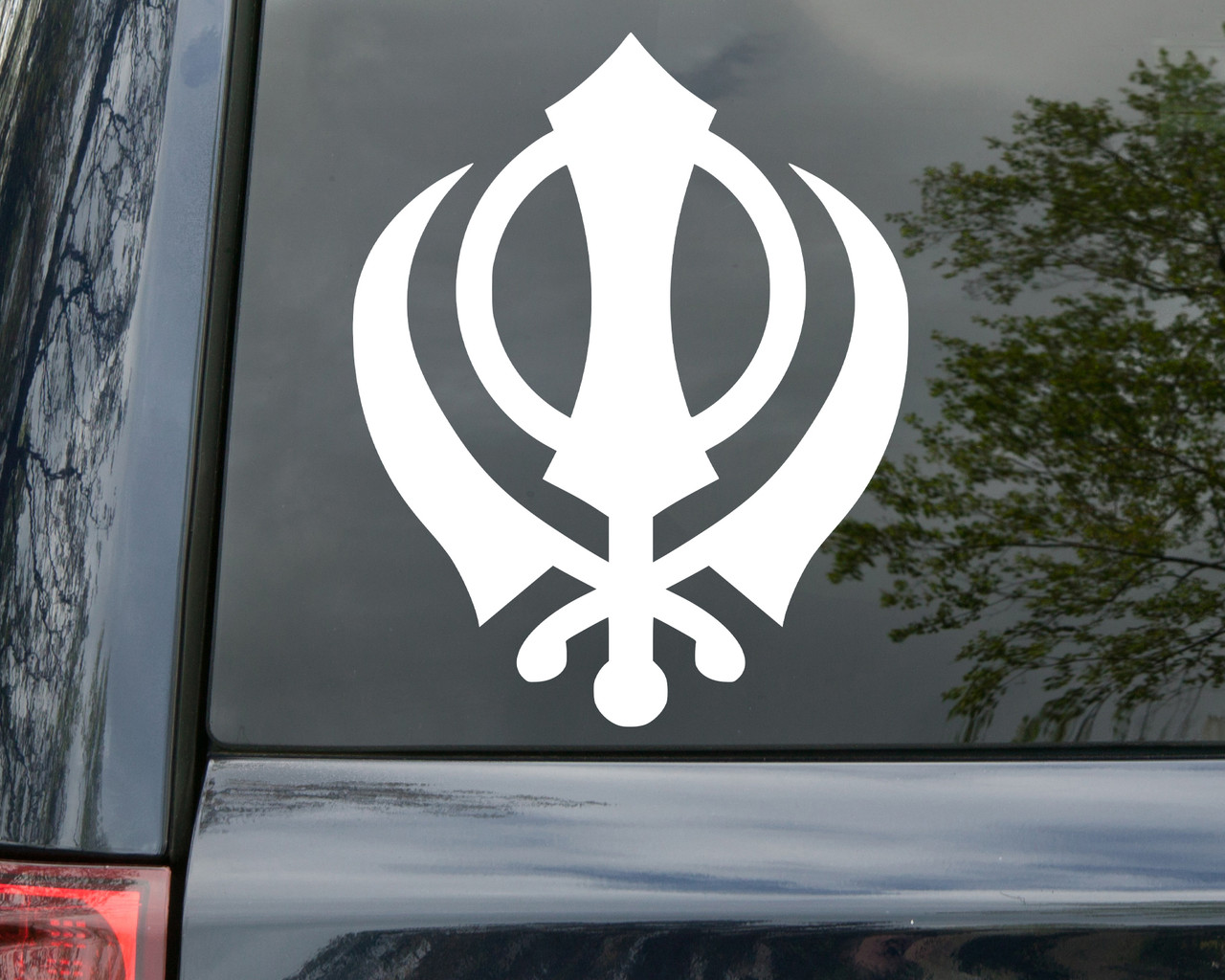 Khandra Sikh Symbol Vinyl Decal - Chakkar Sikhism - Die Cut Sticker
