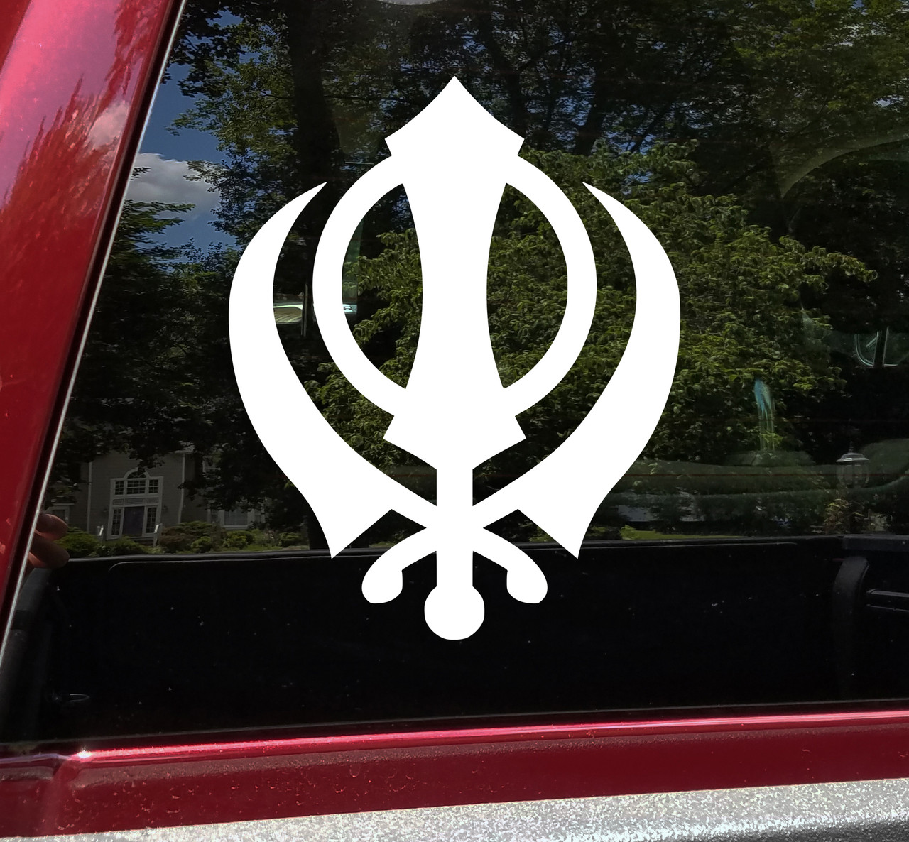 Khandra Sikh Symbol Vinyl Decal - Chakkar Sikhism - Die Cut Sticker
