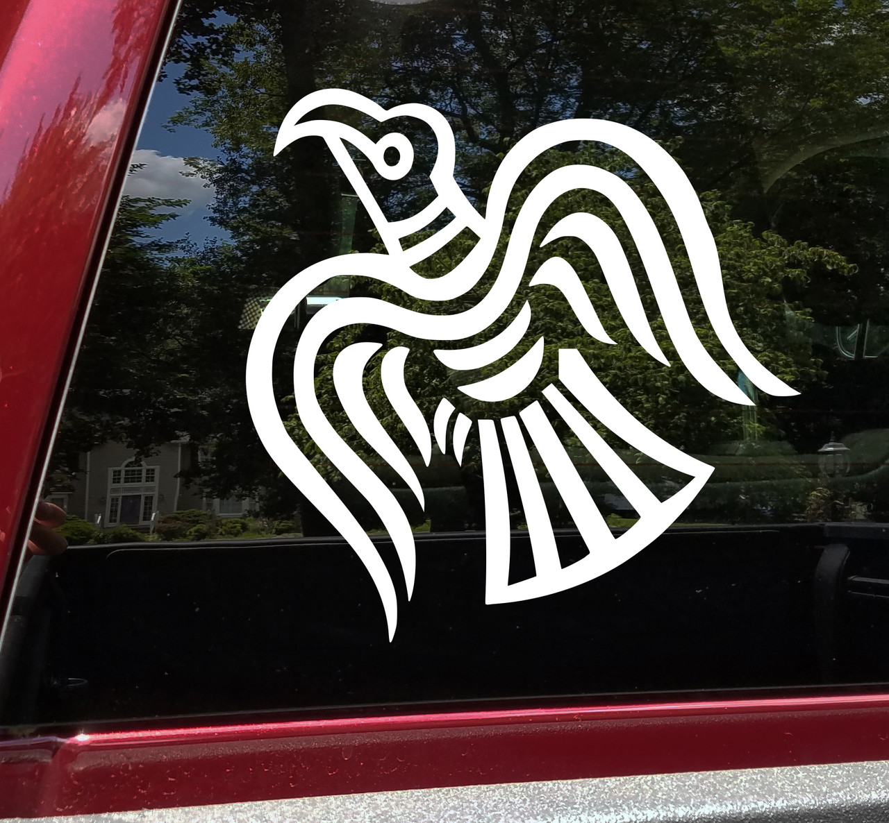 Viking Raven Vinyl Decal - Nordic Norse Huginn Muninn - Die Cut Sticker
