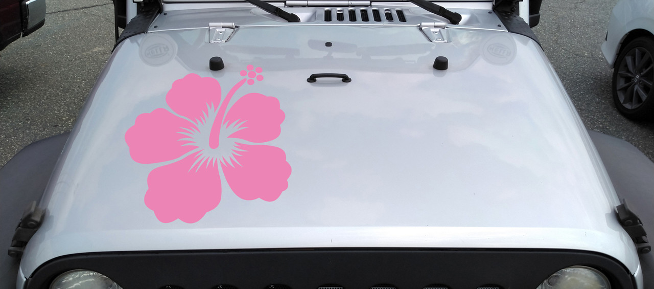 Hibiscus Flower Car Decal 3