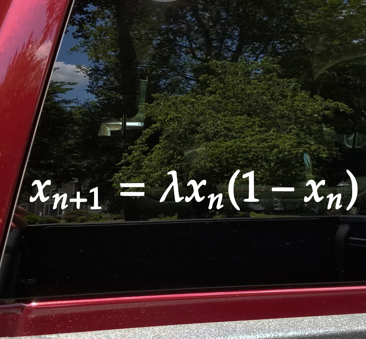 Chaos Theory Formula Vinyl Decal - Mathematical Equation - Die Cut Decal
