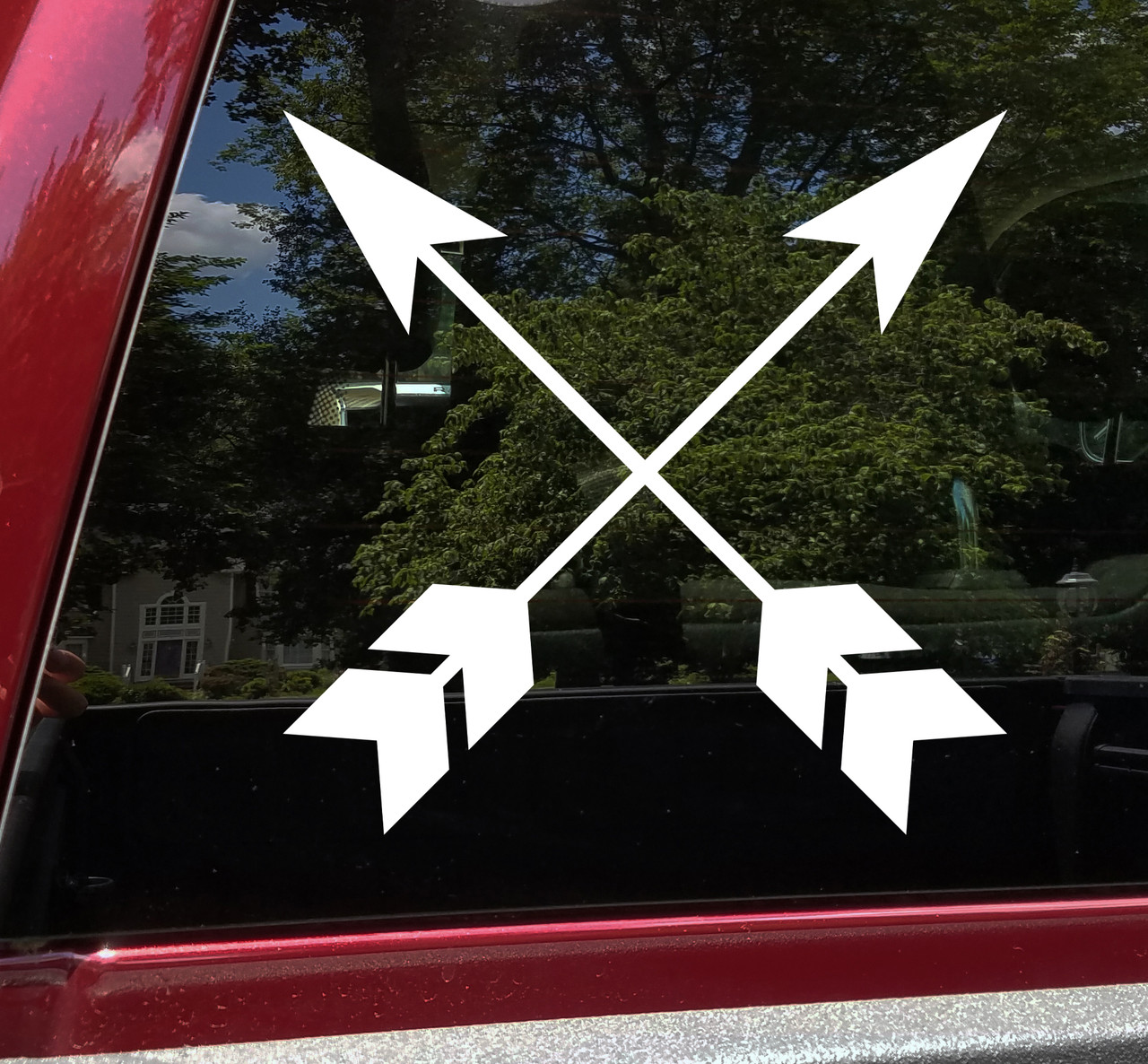 Crossed Arrows Vinyl Decal - Friendship Paths - Die Cut Sticker
