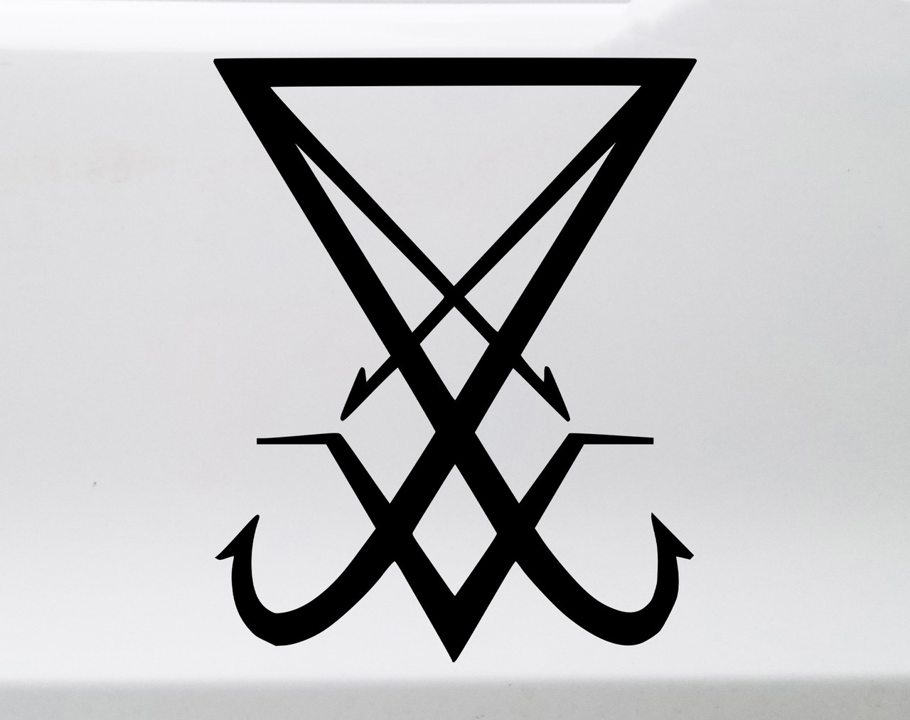 Sigil of Lucifer Vinyl Decal V2 - Seal of Satan Symbol - Die Cut Sticker
