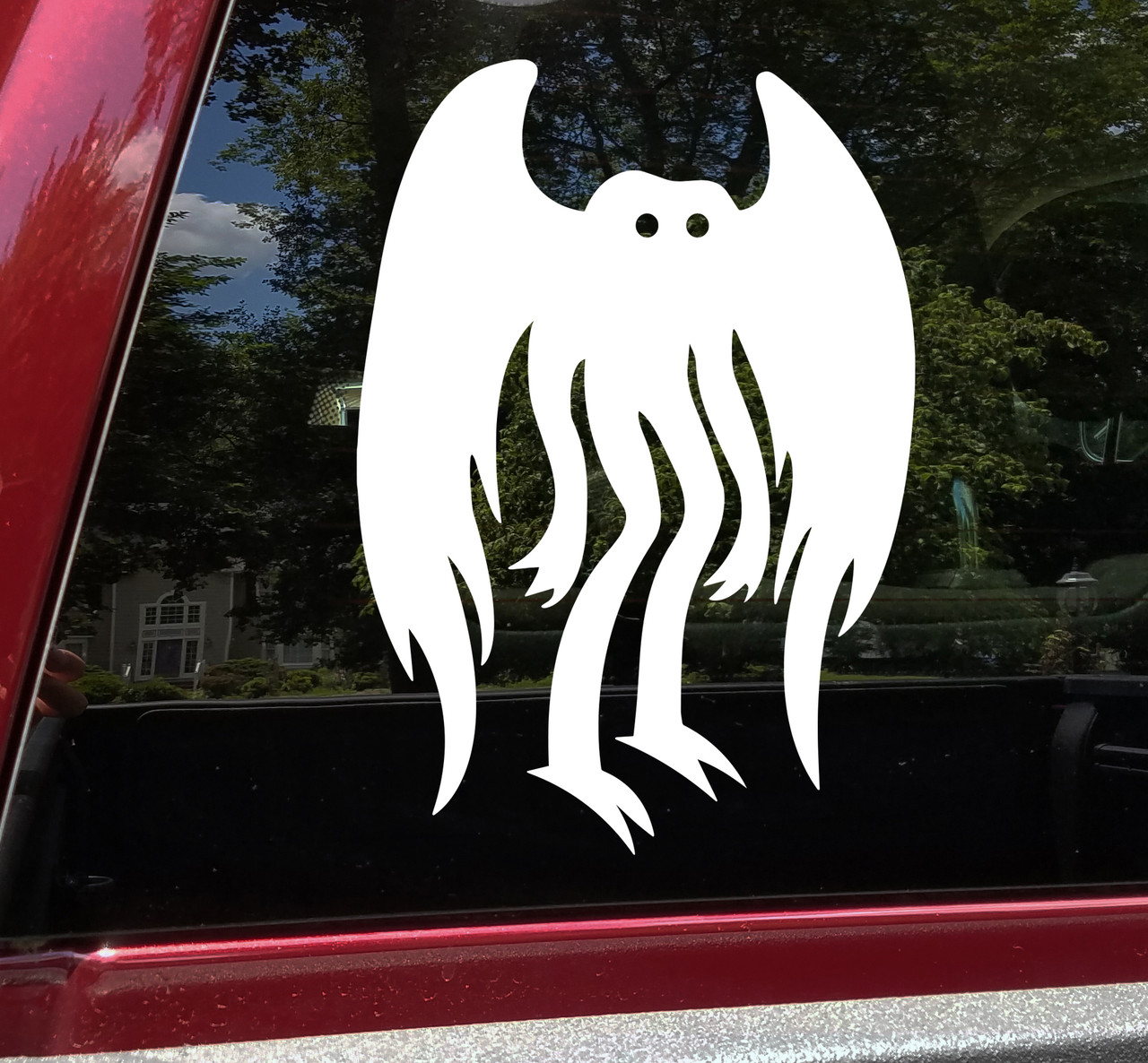 Mothman Vinyl Decal V1 - Cryptid Moth WV Folklore - Die Cut Sticker