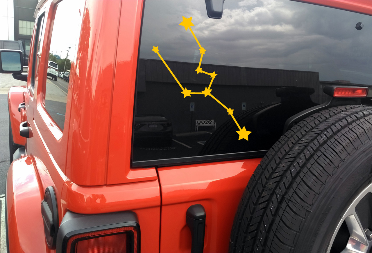 Taurus Constellation Vinyl Decal - Stars Zodiac The Bull - Die Cut Sticker
