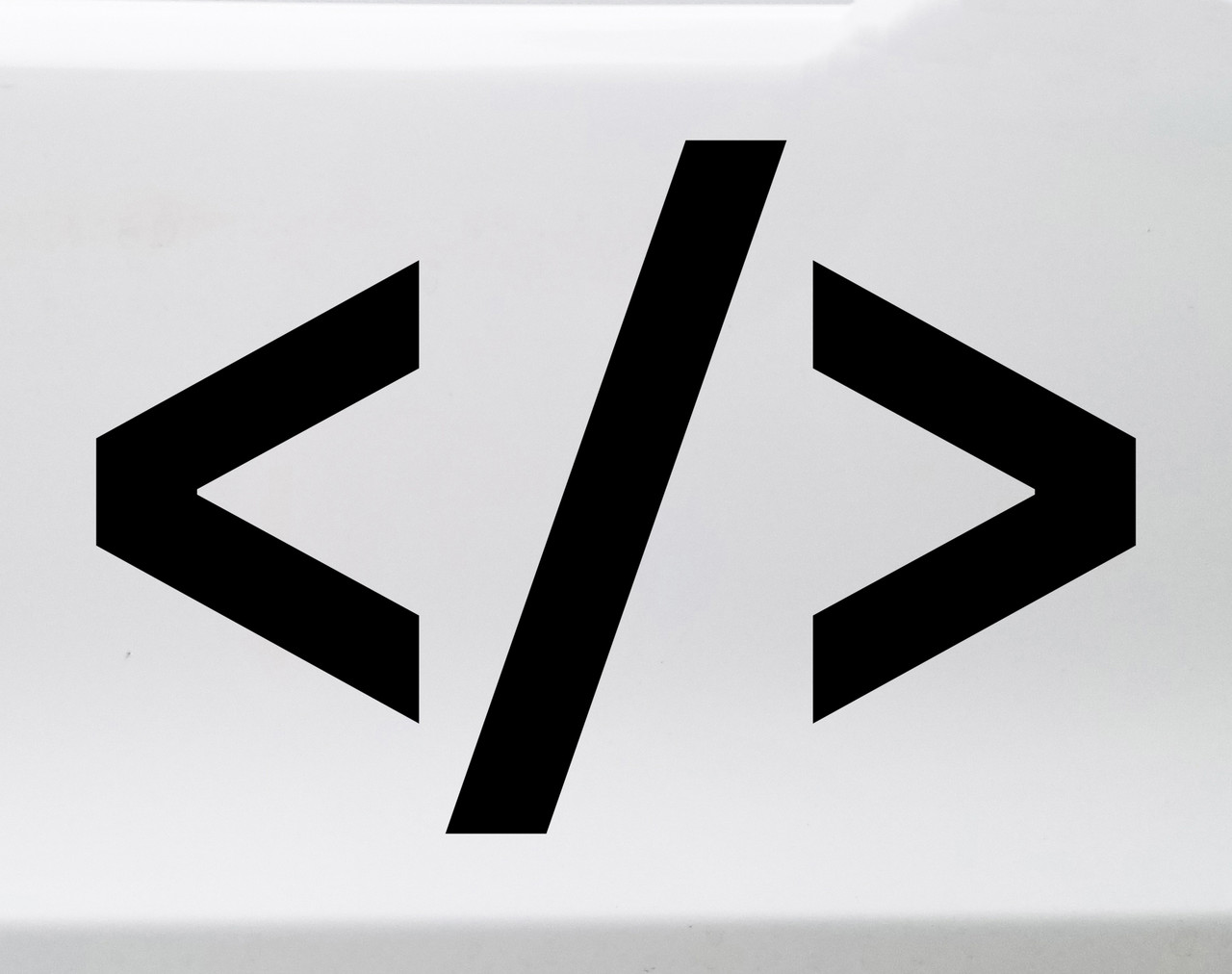 Coding Symbol Vinyl Decal - Programming Software Development - Die Cut Sticker
