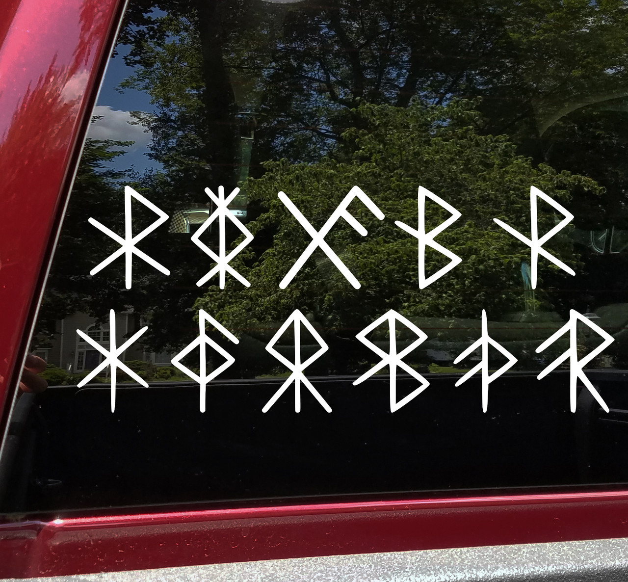 Set of 11 Viking Bind Rune Vinyl Decals - Norse Energy Healing Strength Safe Travels Love Courage Protection Health - Die Cut Stickers