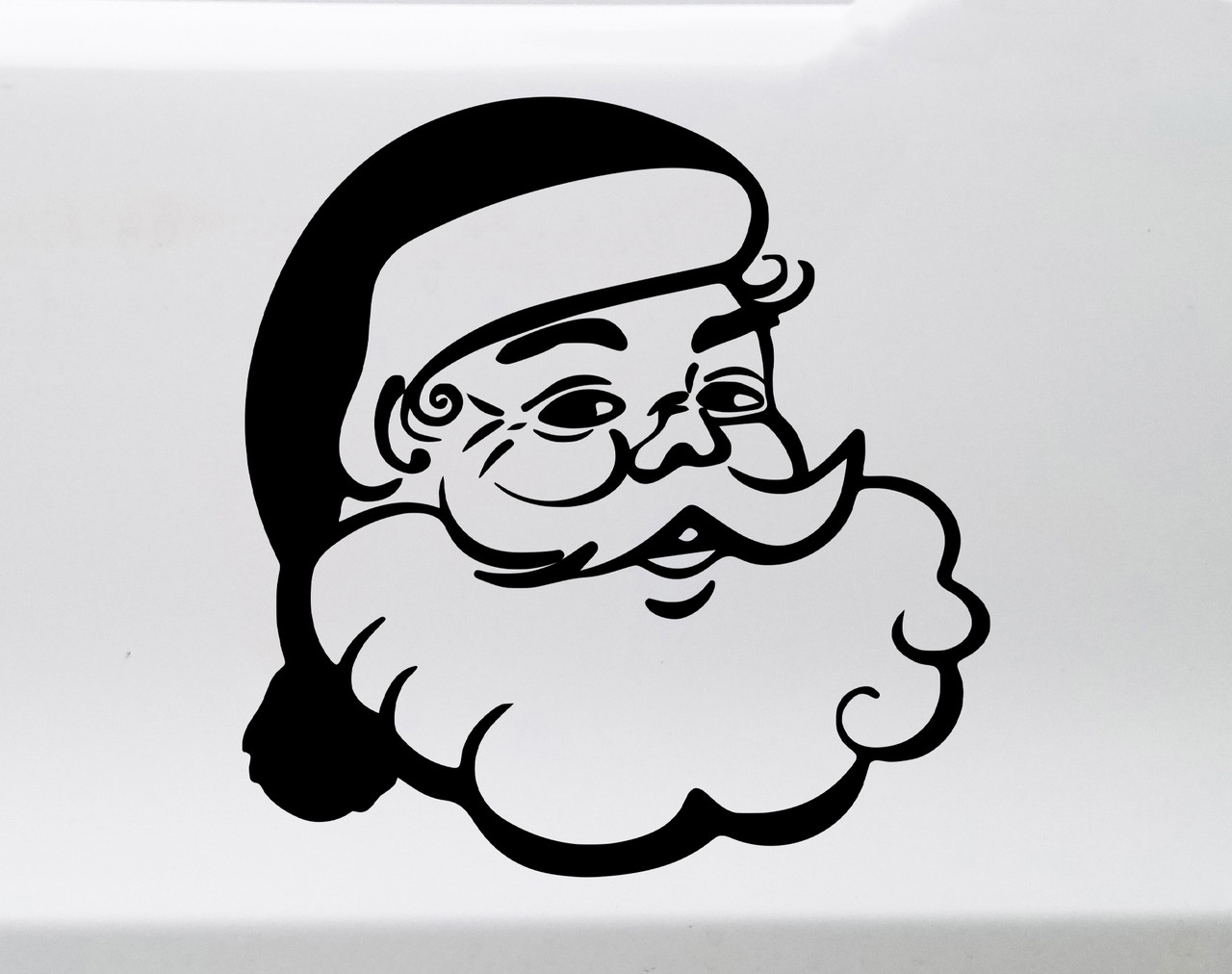 Santa Claus Vinyl Decal V2 - Christmas Holidays Jolly Saint Nick - Die Cut Sticker